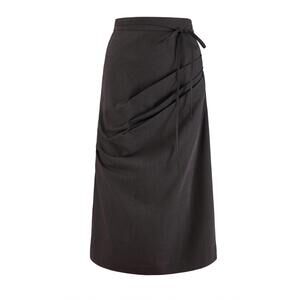 NEW WOODROSE DELI women's alexia midi skirt in black